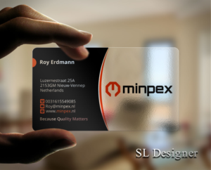 Design de Carte de Visite par SL Designer pour Minpex B.V. | Design : #14482095