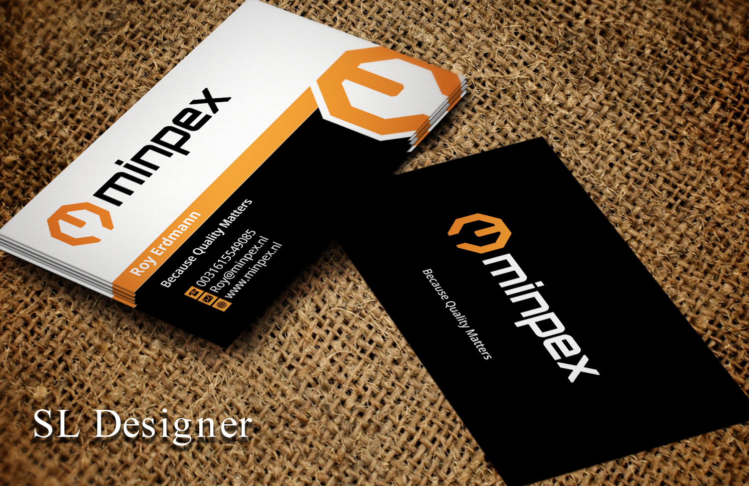 Business Card Design by SL Designer for Minpex B.V. | Design #14482121