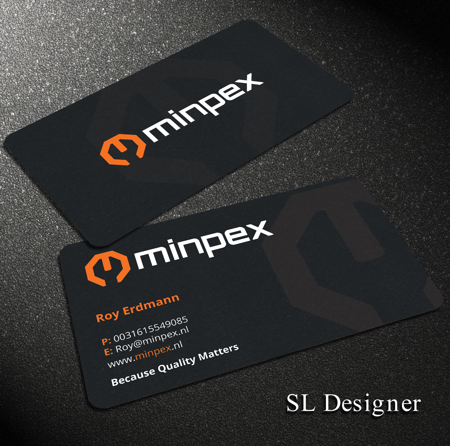 Business Card Design by SL Designer for Minpex B.V. | Design #14482165