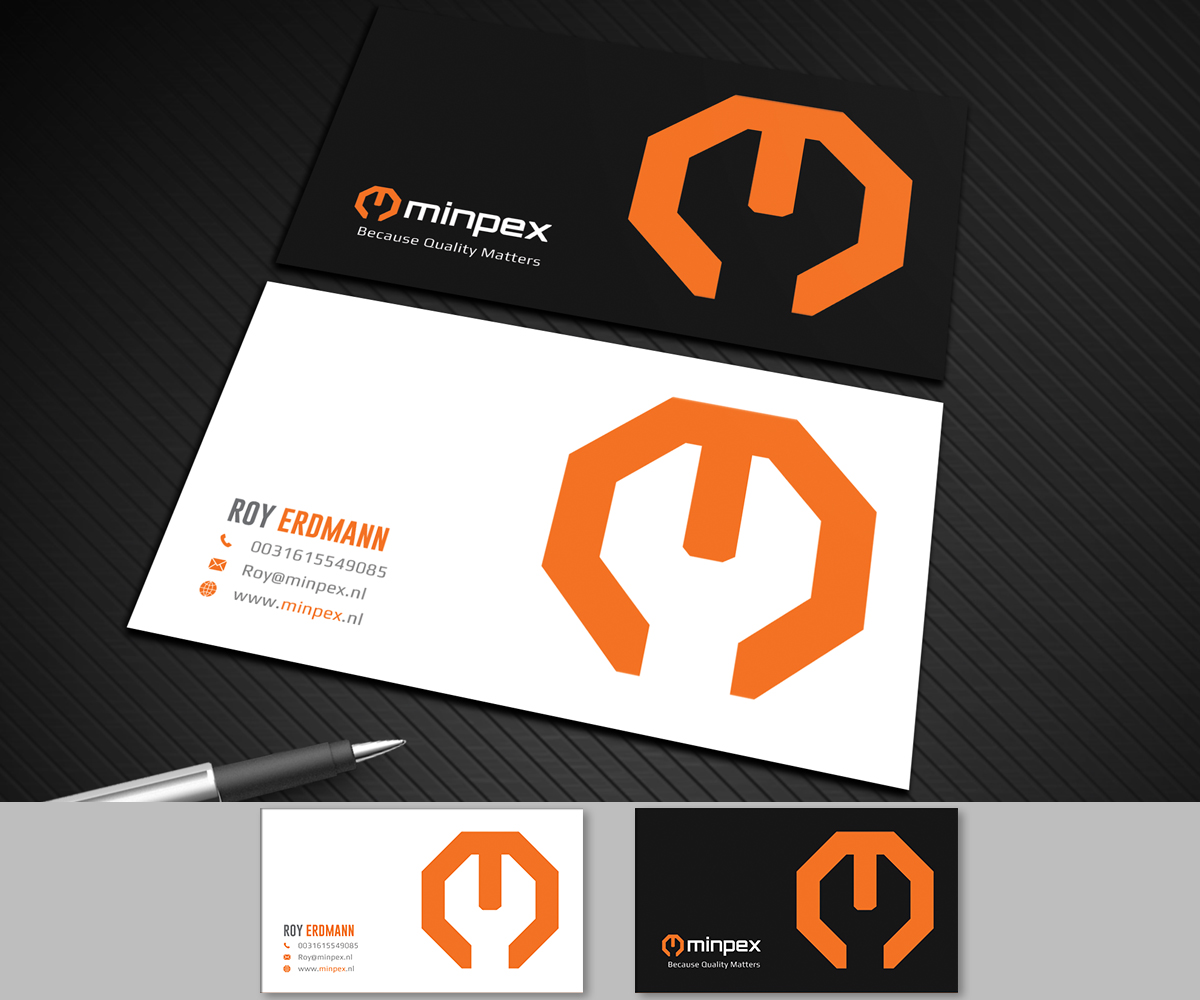 Visitenkarten-Design von Graphic Flame für Minpex B.V. | Design #14493517