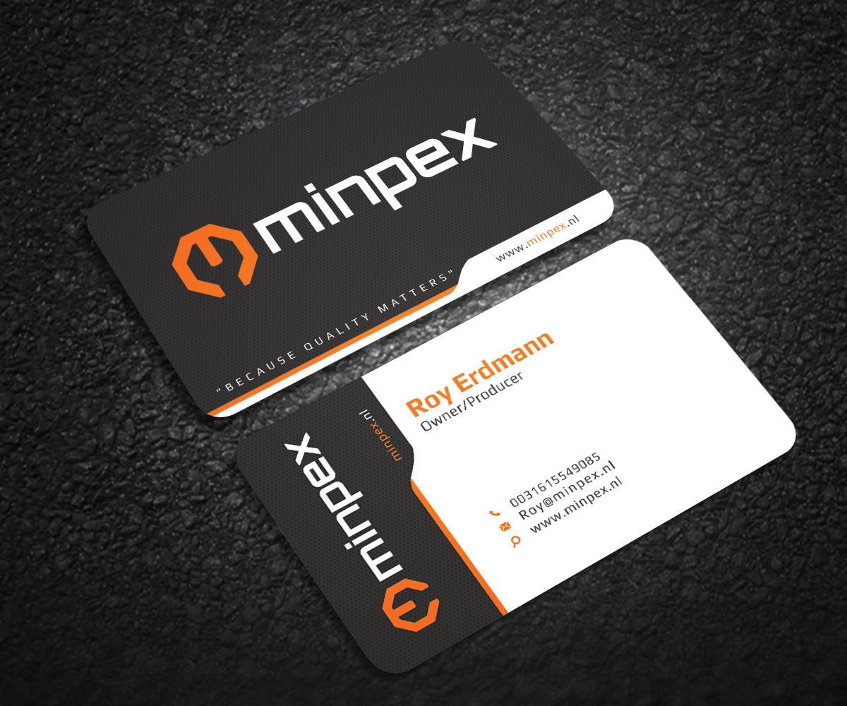 Visitenkarten-Design von Graphic Flame für Minpex B.V. | Design #14493530