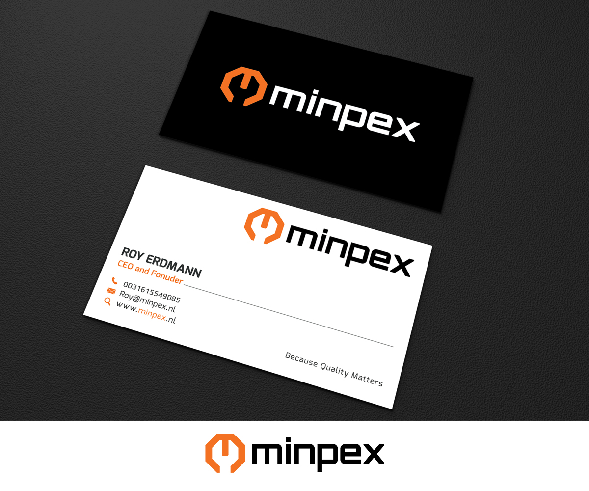 Visitenkarten-Design von Graphic Flame für Minpex B.V. | Design #14493531