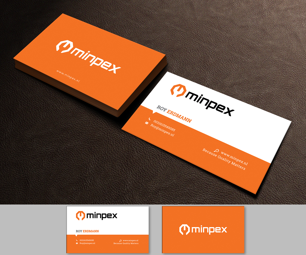 Visitenkarten-Design von Graphic Flame für Minpex B.V. | Design #14493532