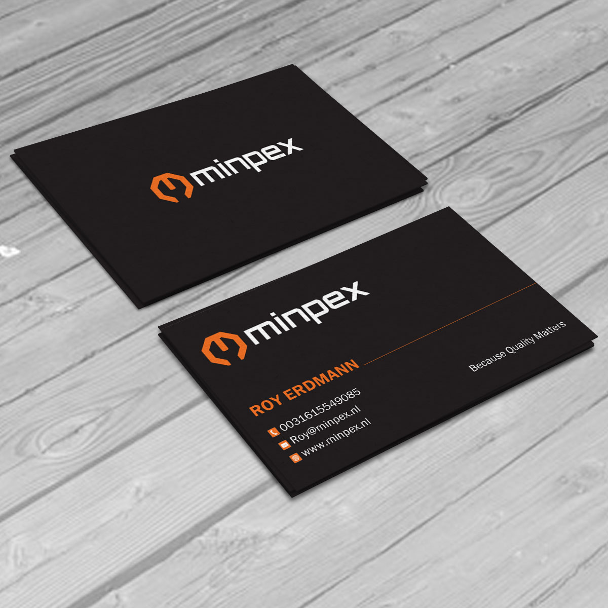 Business Card Design by webeezine for Minpex B.V. | Design #14487782