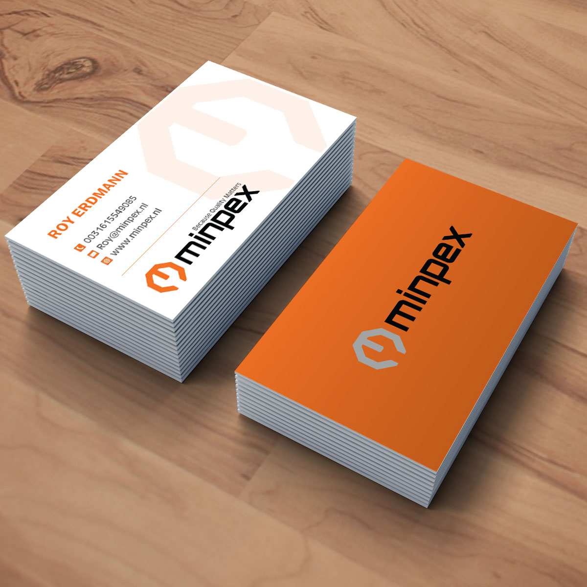 Business Card Design by webeezine for Minpex B.V. | Design #14487783
