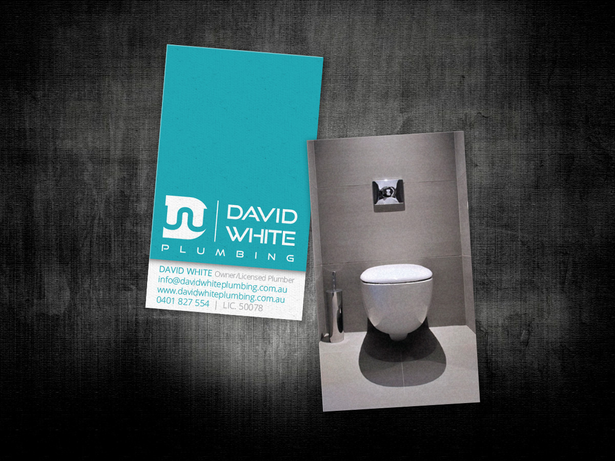 Business Card Design by Tucker FitzGerald for David White Plumbing | Design #2562673