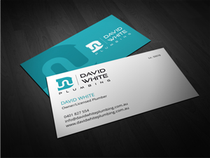 Business Card Design by Atvento Graphics for David White Plumbing | Design: #2546298