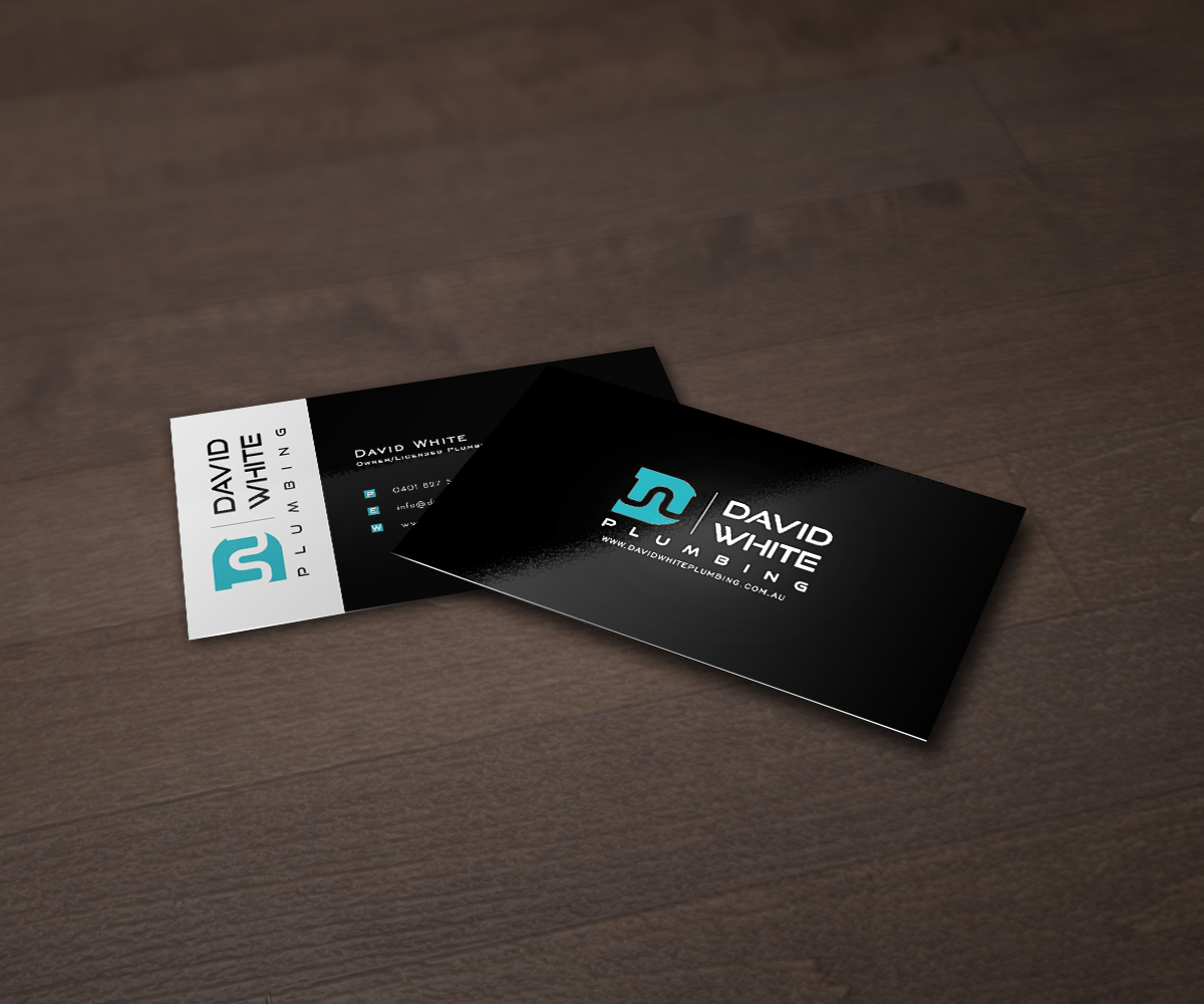 Business Card Design by FutureDesigne for David White Plumbing | Design: #2571404