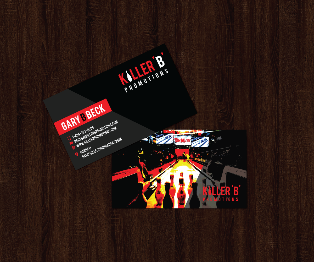 Design de Carte de Visite par JK18 pour Killer 'B' Promotions.com | Design #14498633