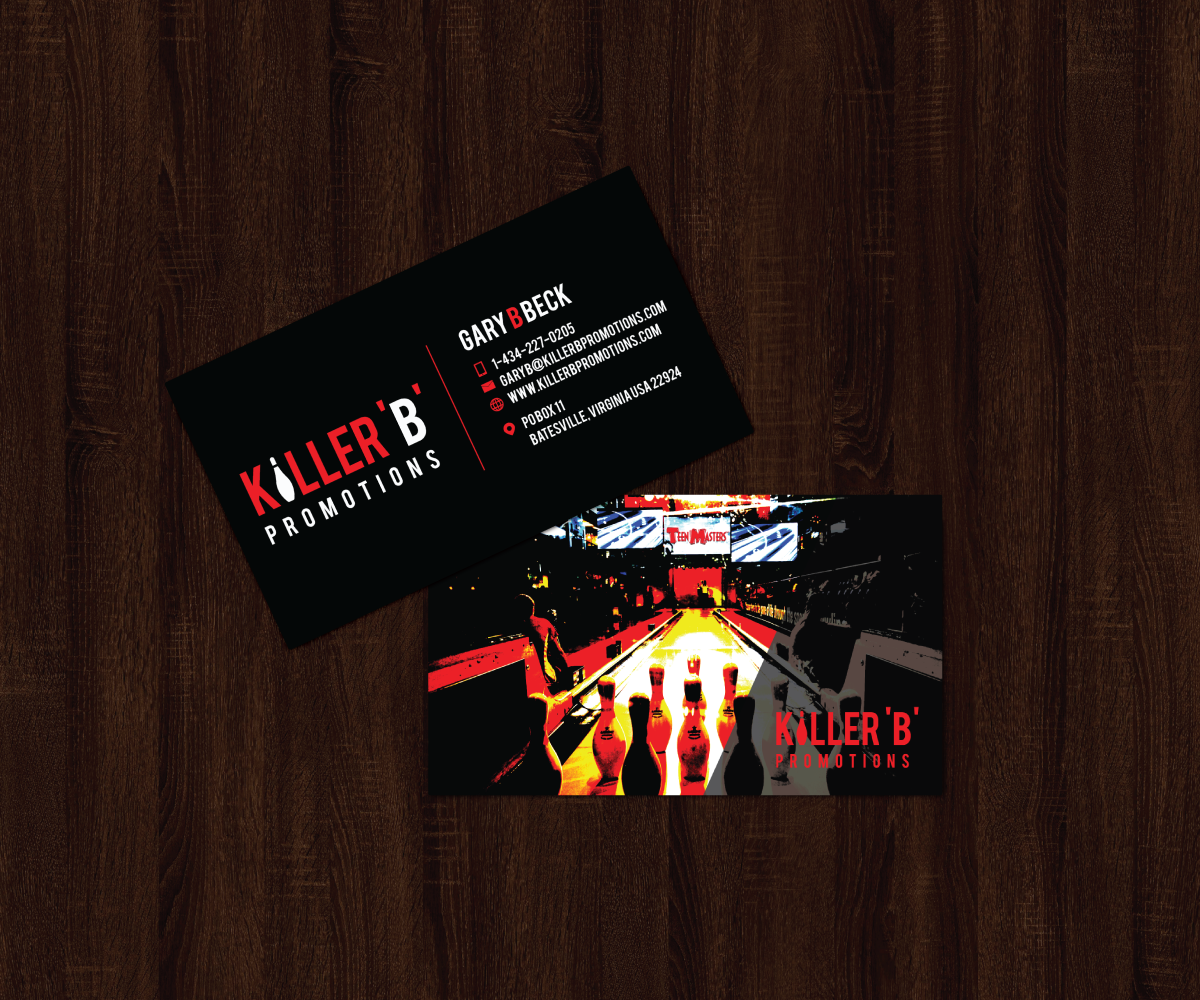 Visitenkarten-Design von JK18 für Killer 'B' Promotions.com | Design #14498635