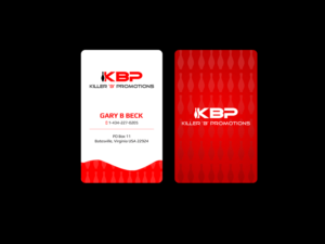 Business Card Design by Creations Box 2015 for Killer 'B' Promotions.com | Design: #14495266