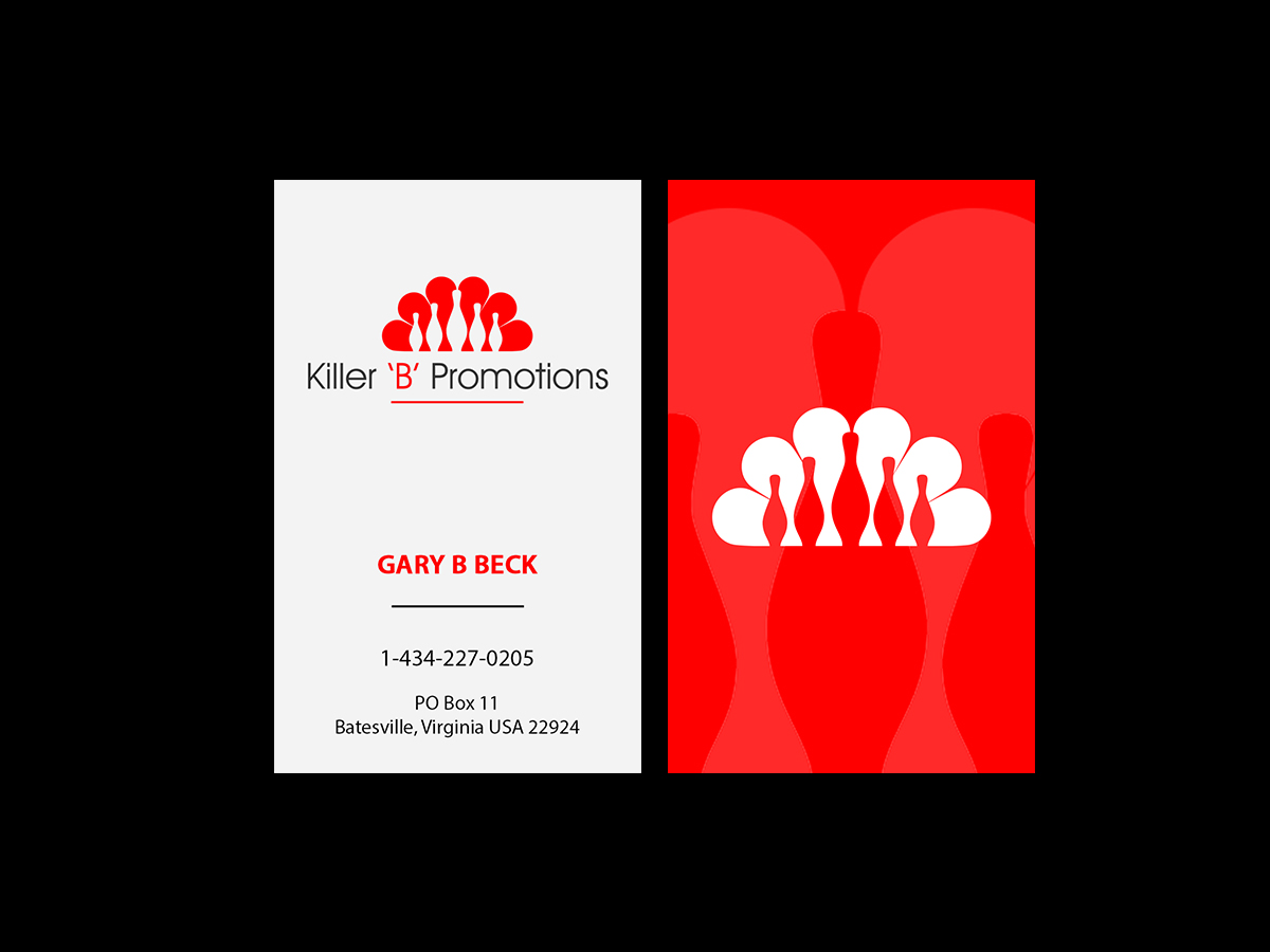 Business Card Design by Creations Box 2015 for Killer 'B' Promotions.com | Design #14495292