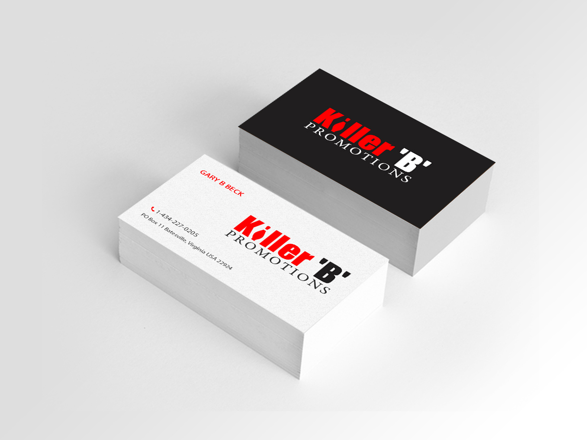 Business Card Design by Creations Box 2015 for Killer 'B' Promotions.com | Design #14495295
