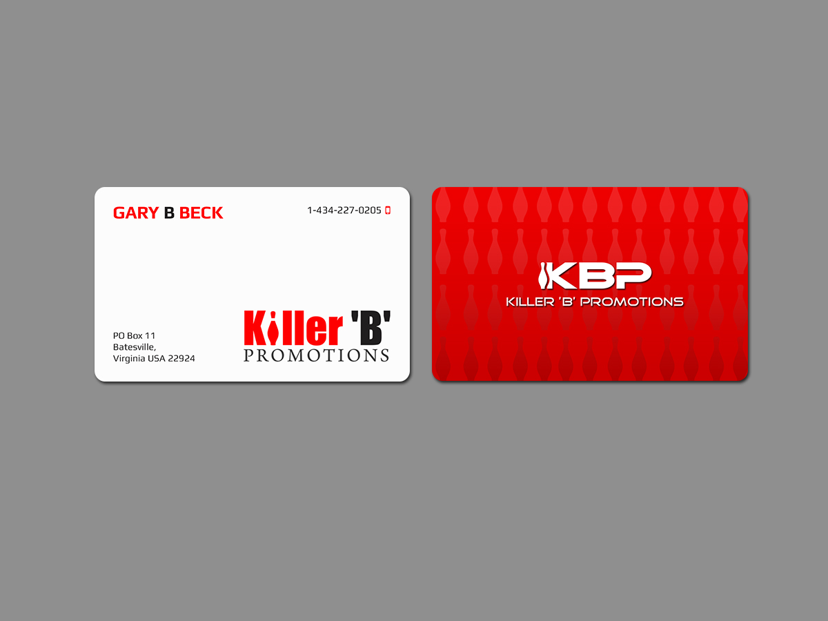 Business Card Design by Creations Box 2015 for Killer 'B' Promotions.com | Design #14495300