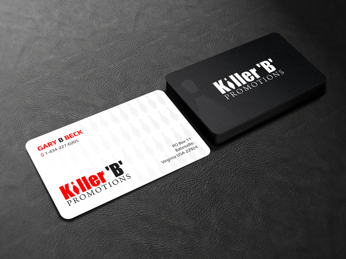 Business Card Design by Creations Box 2015 for Killer 'B' Promotions.com | Design #14495302