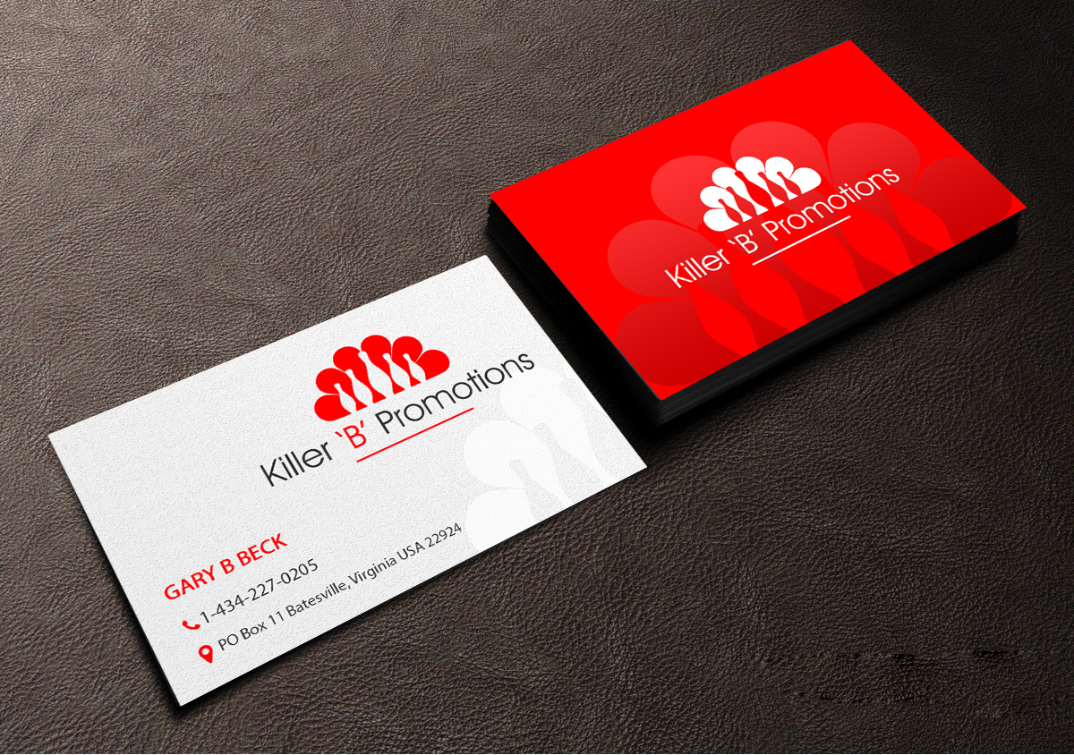 Business Card Design by Creations Box 2015 for Killer 'B' Promotions.com | Design #14495308