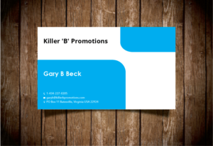 Design de Carte de Visite par logicsdesign-101 pour Killer 'B' Promotions.com | Design : #14547289