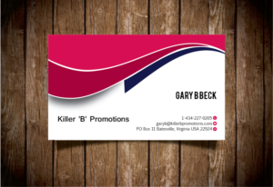 Design de Carte de Visite par logicsdesign-101 pour Killer 'B' Promotions.com | Design : #14547303