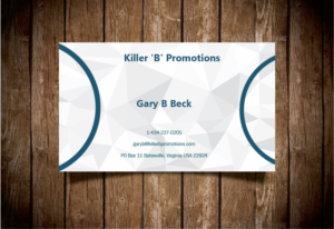 Design de Carte de Visite par logicsdesign-101 pour Killer 'B' Promotions.com | Design : #14547309