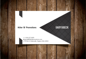Design de Carte de Visite par logicsdesign-101 pour Killer 'B' Promotions.com | Design : #14547312