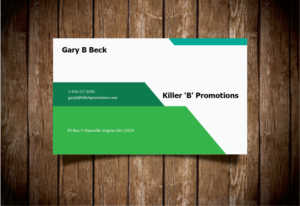 Design de Carte de Visite par logicsdesign-101 pour Killer 'B' Promotions.com | Design : #14547315