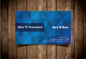 Design de Carte de Visite par logicsdesign-101 pour Killer 'B' Promotions.com | Design : #14547329