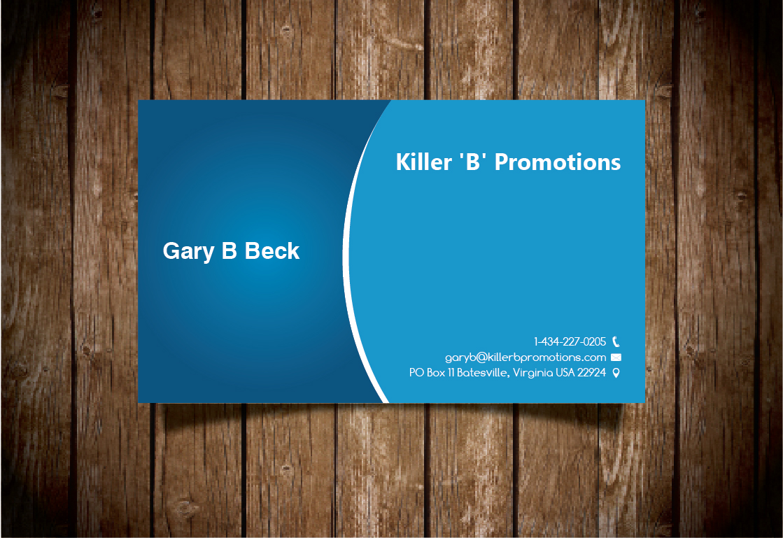 Business Card Design by logicsdesign-101 for Killer 'B' Promotions.com | Design #14547335