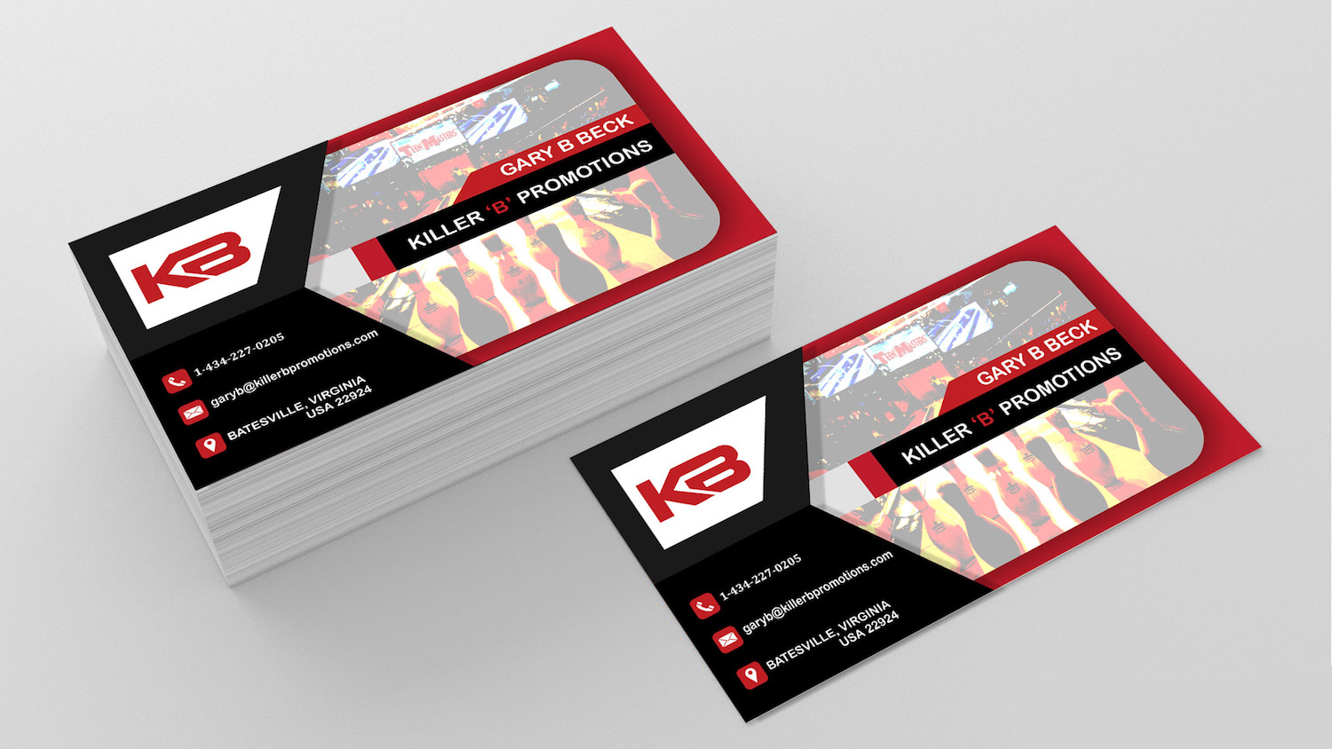Business Card Design by Bhairav for Killer 'B' Promotions.com | Design #14529503