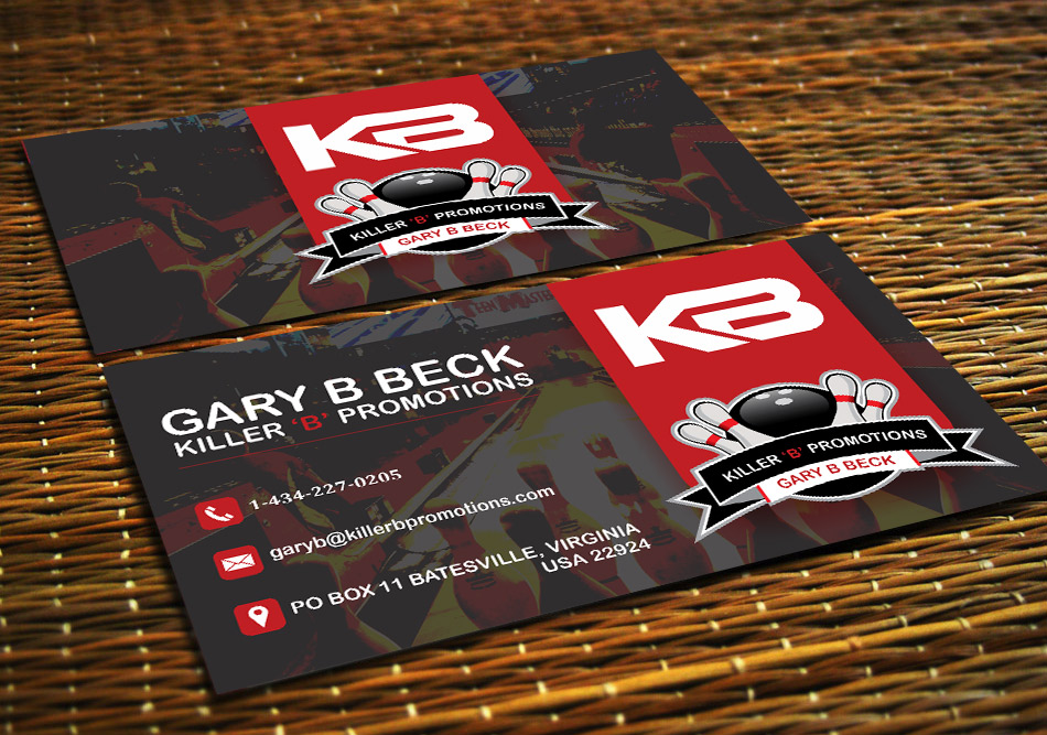 Business Card Design by Bhairav for Killer 'B' Promotions.com | Design #14536312