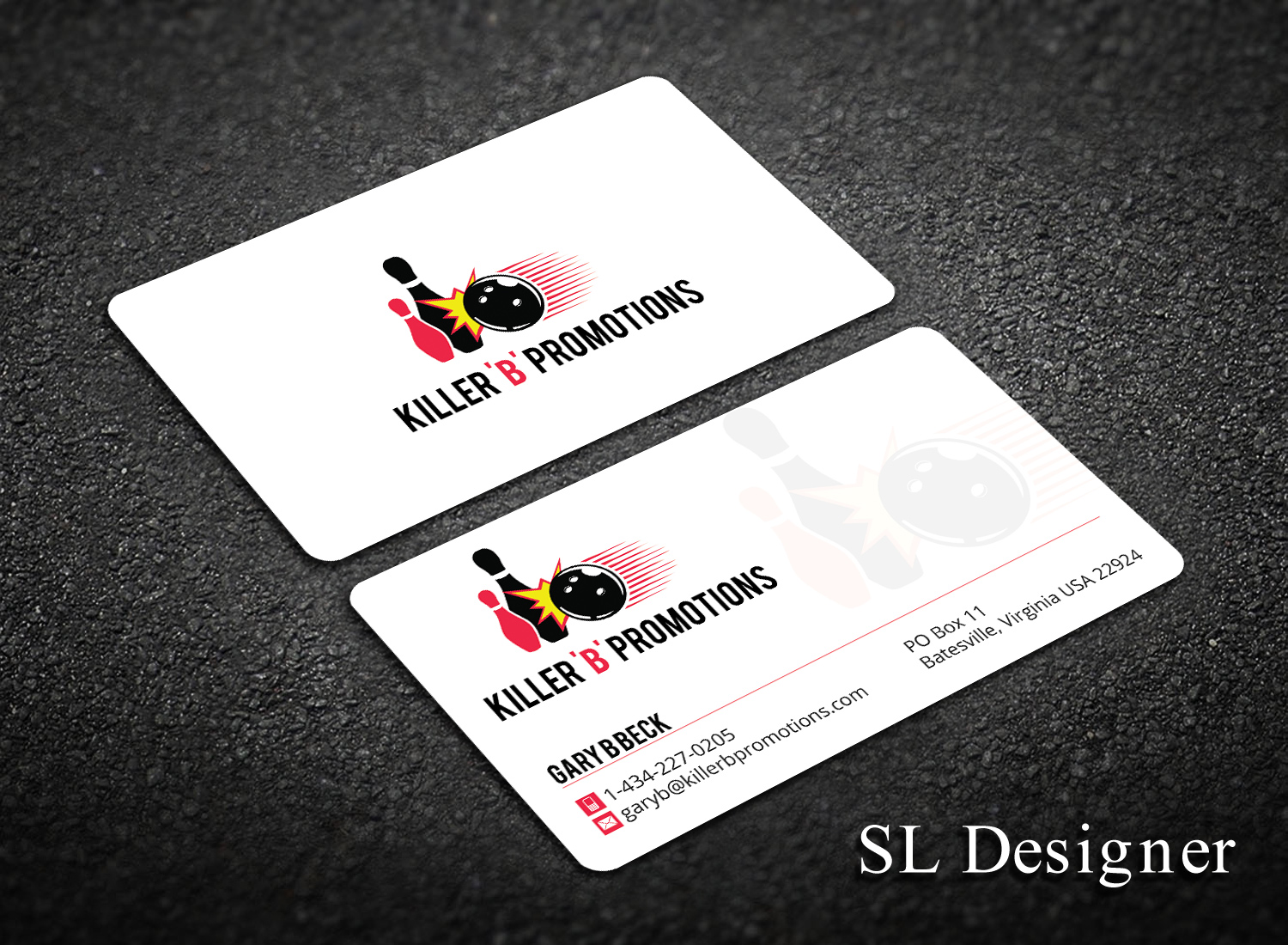 Diseño de Tarjeta de Presentación por SL Designer para Killer 'B' Promotions.com | Diseño #14494809