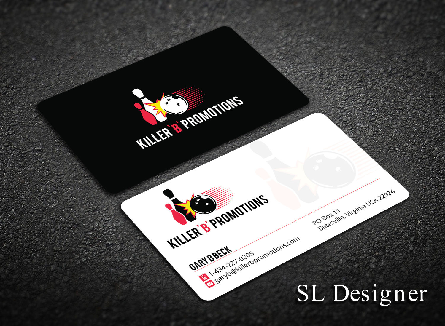 Business Card Design by SL Designer for Killer 'B' Promotions.com | Design #14494810