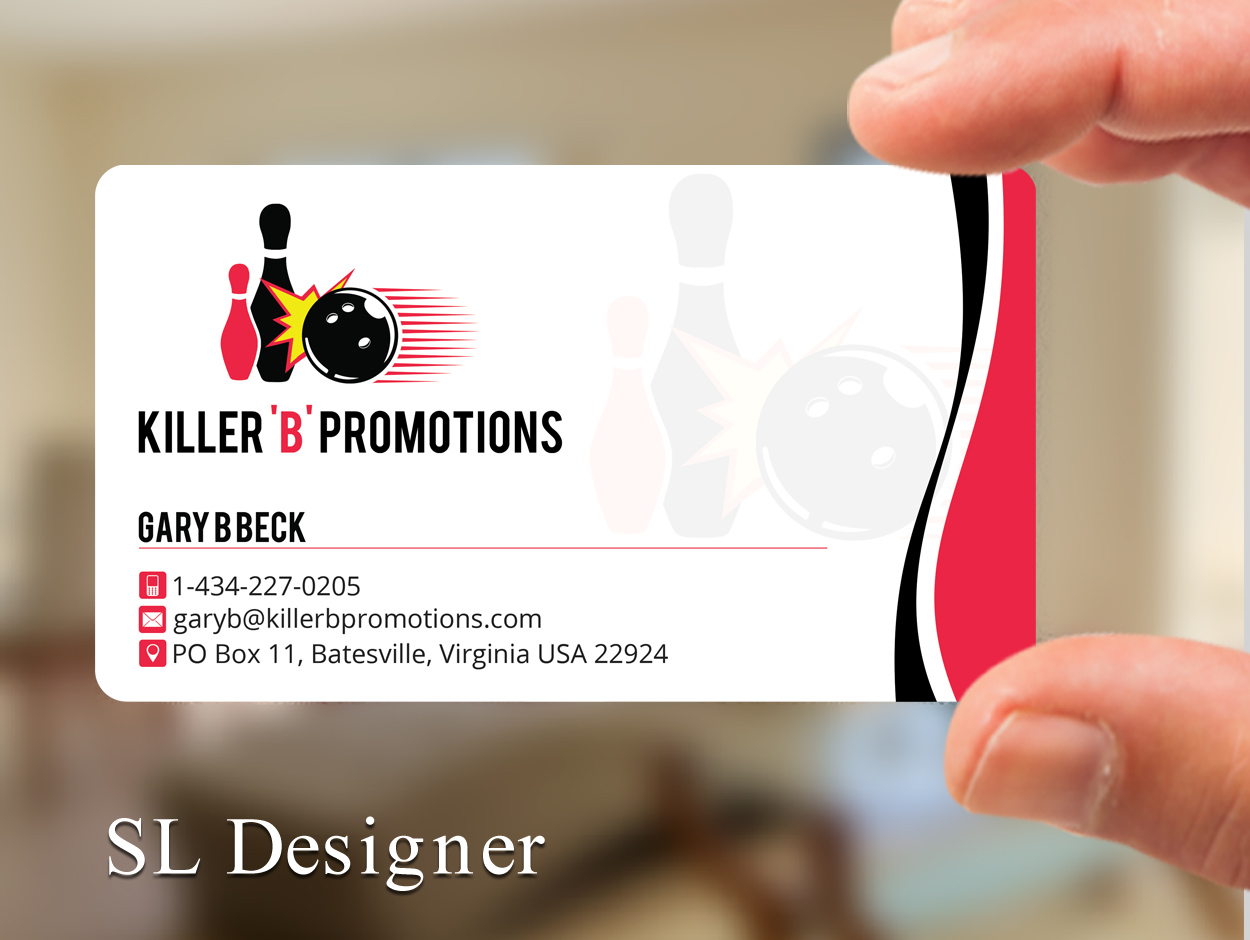 Business Card Design by SL Designer for Killer 'B' Promotions.com | Design #14494996