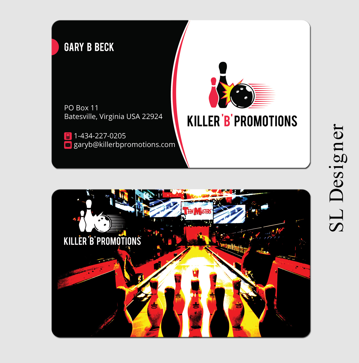 Diseño de Tarjeta de Presentación por SL Designer para Killer 'B' Promotions.com | Diseño #14500789