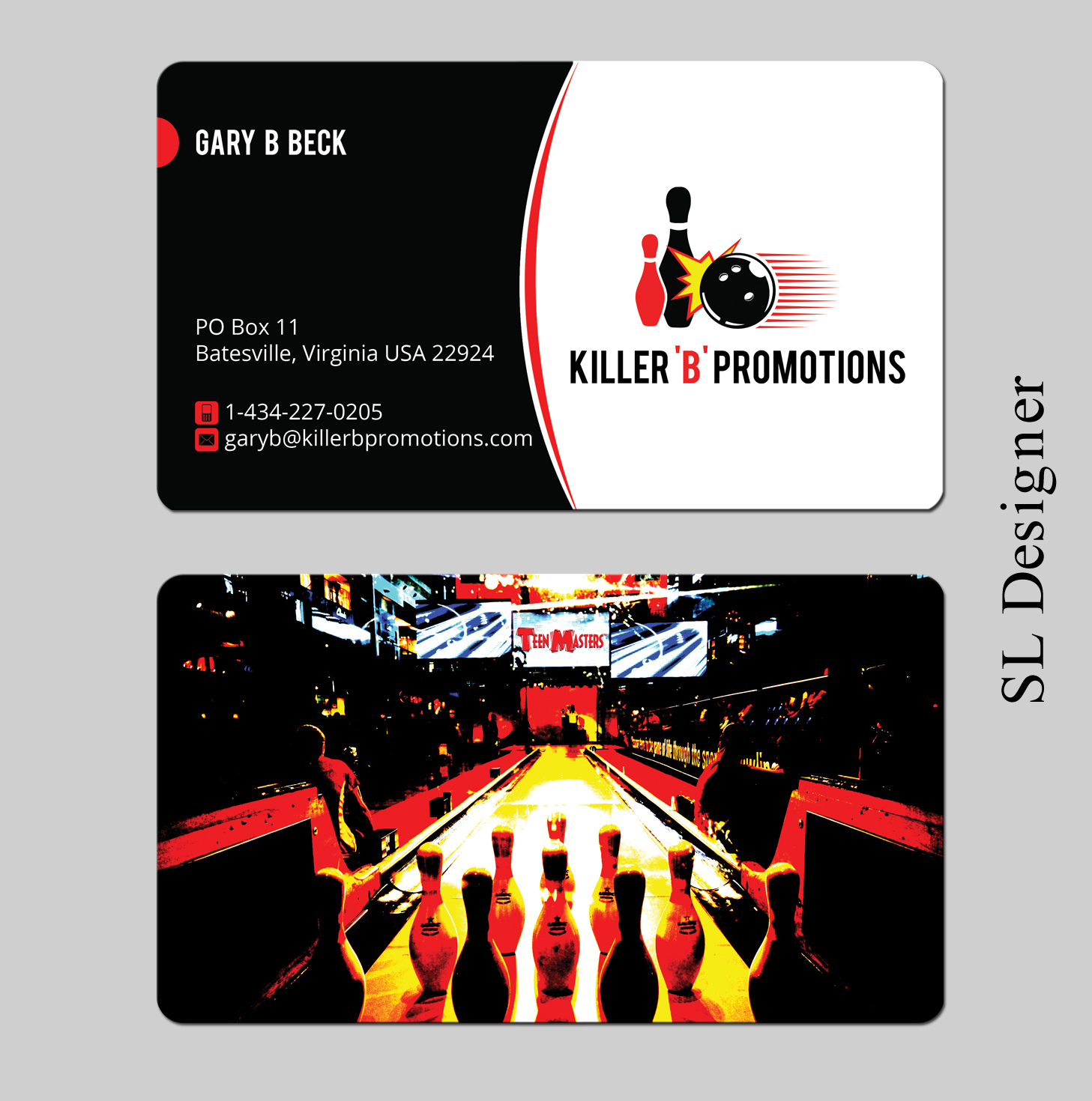 Visitenkarten-Design von SL Designer für Killer 'B' Promotions.com | Design #14507937