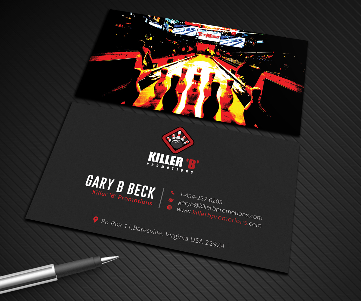 Visitenkarten-Design von Graphic Flame für Killer 'B' Promotions.com | Design #14506800