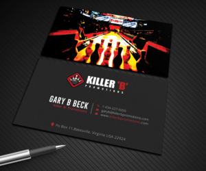 Business Card Design by Graphic Flame for Killer 'B' Promotions.com | Design: #14506801