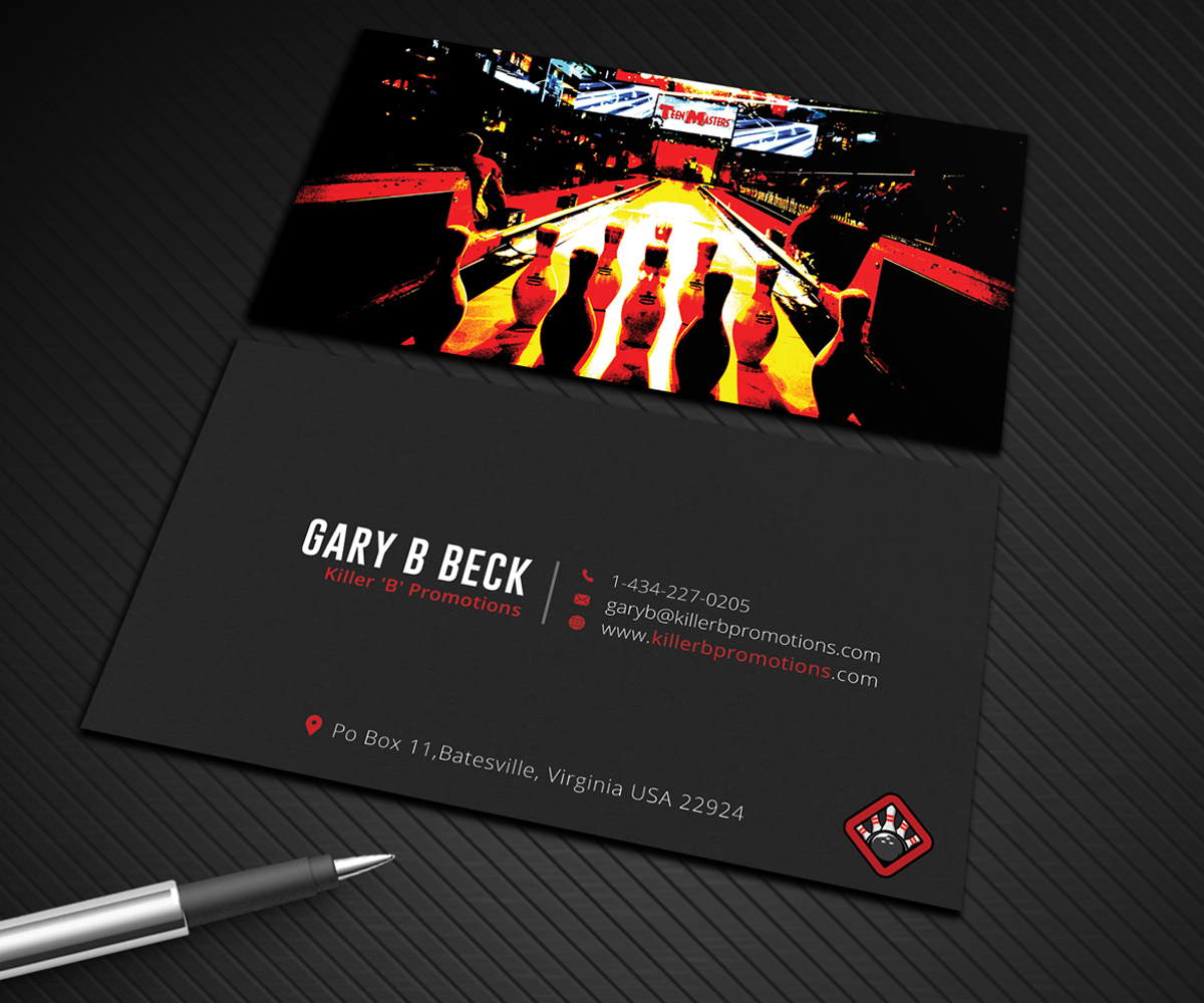 Business Card Design by Graphic Flame for Killer 'B' Promotions.com | Design #14506803