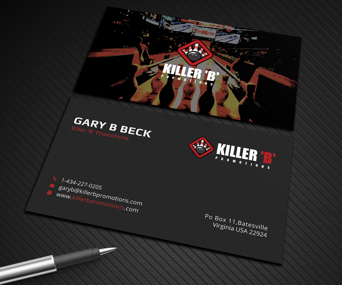 Visitenkarten-Design von Graphic Flame für Killer 'B' Promotions.com | Design #14506848
