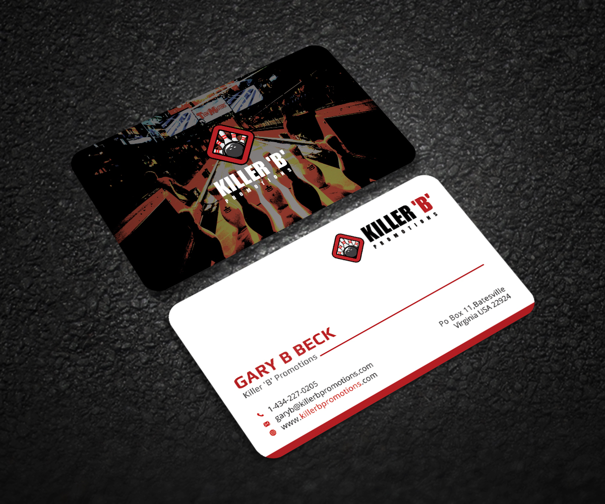 Business Card Design by Graphic Flame for Killer 'B' Promotions.com | Design #14506852