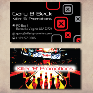 Business Card Design by Charan Raveendra for Killer 'B' Promotions.com | Design: #14515564