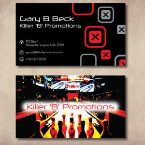 Business Card Design by Charan Raveendra for Killer 'B' Promotions.com | Design: #14524623