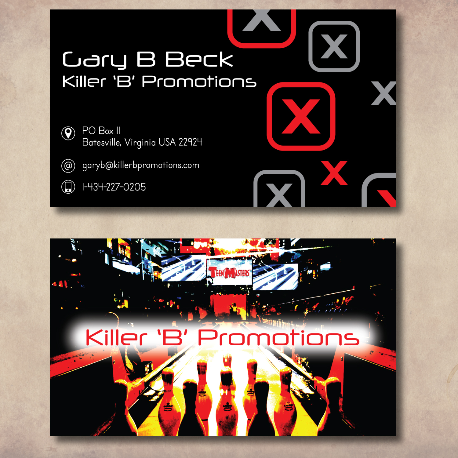 Design de Carte de Visite par Charan Raveendra pour Killer 'B' Promotions.com | Design #14531105