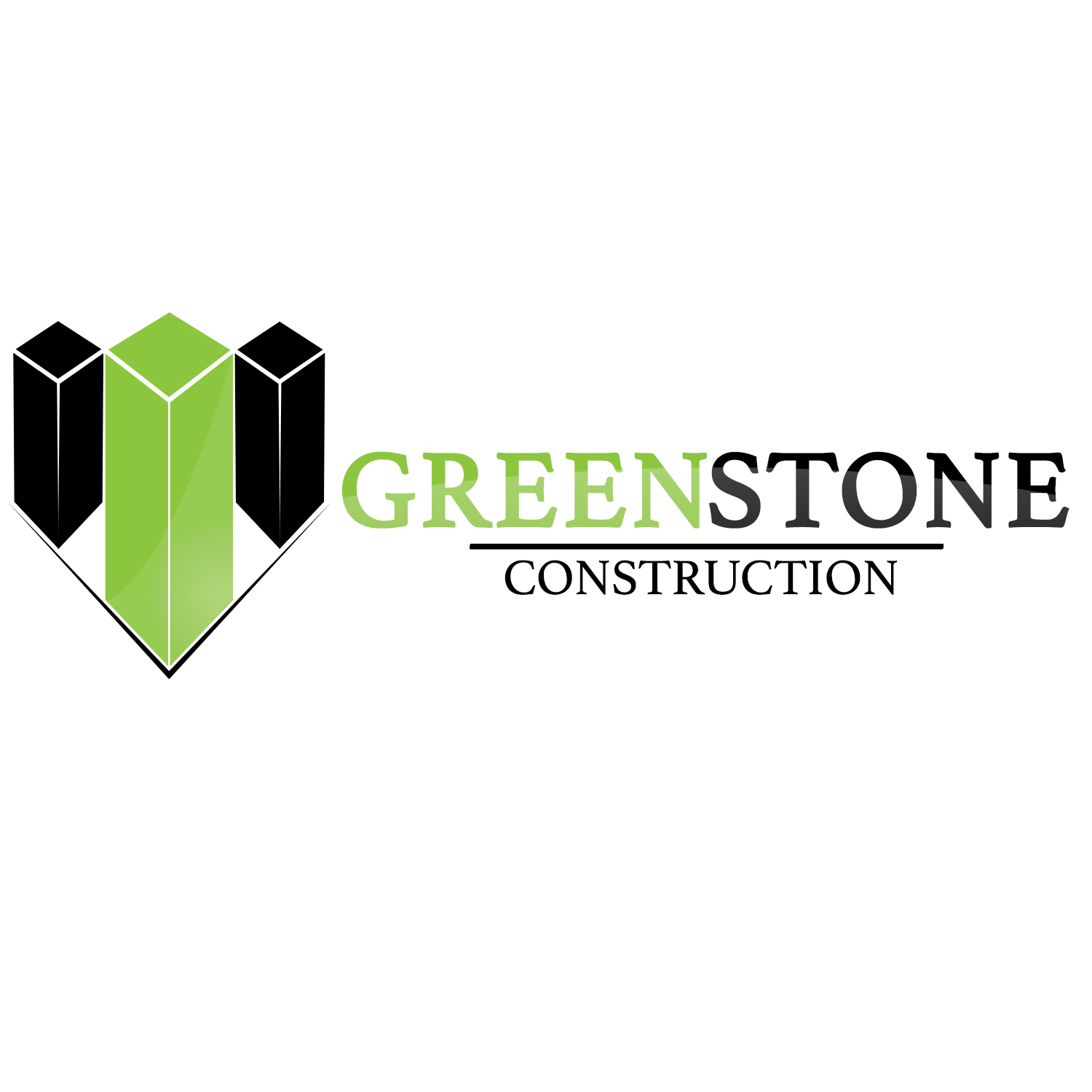 Logo Design by Dellac Graphic for Greenstone Construction | Design #14637678