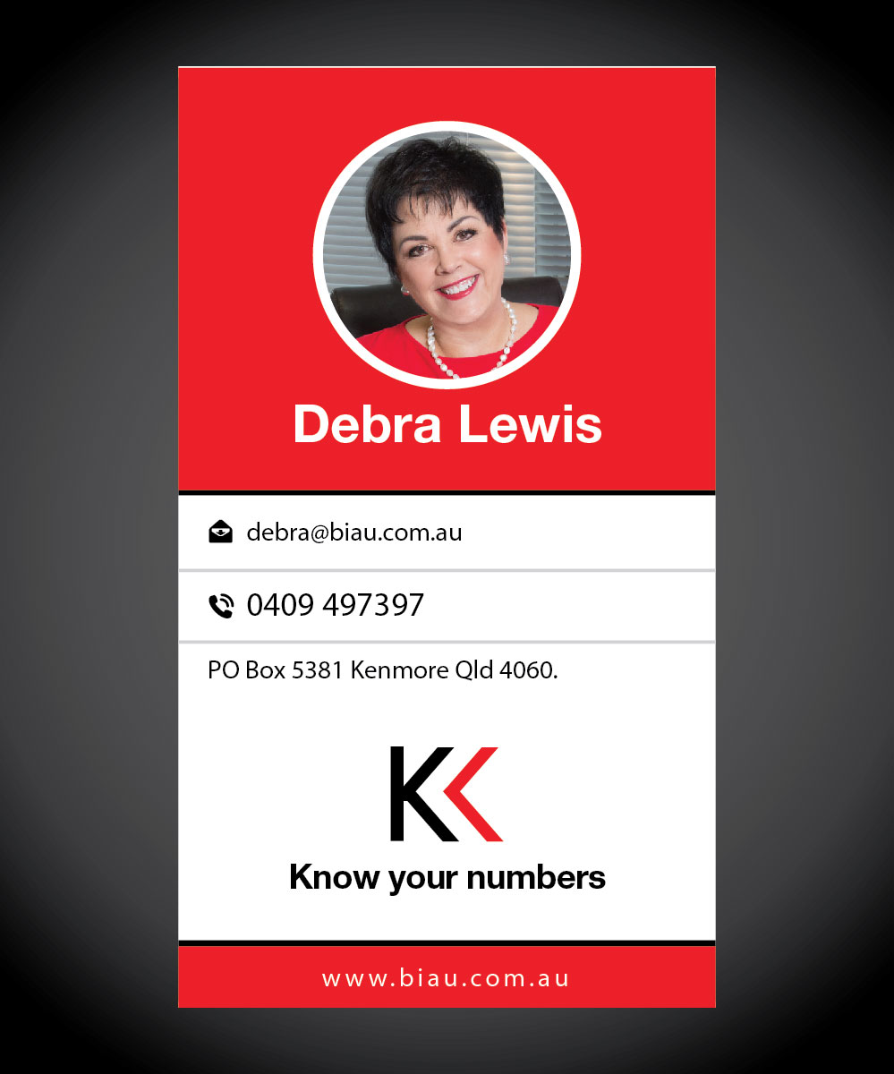 Diseño de Tarjeta de Presentación por joliau para Bookkeeping Institute of Australia Pty Ltd | Diseño #14485440