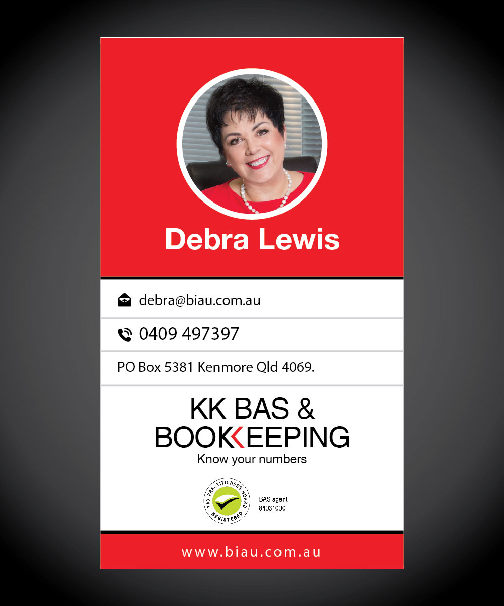 Diseño de Tarjeta de Presentación por joliau para Bookkeeping Institute of Australia Pty Ltd | Diseño #14498011