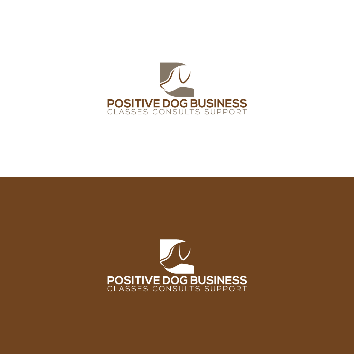 Logo Design by 3Guys for Positive Dog Business | Design #14524545