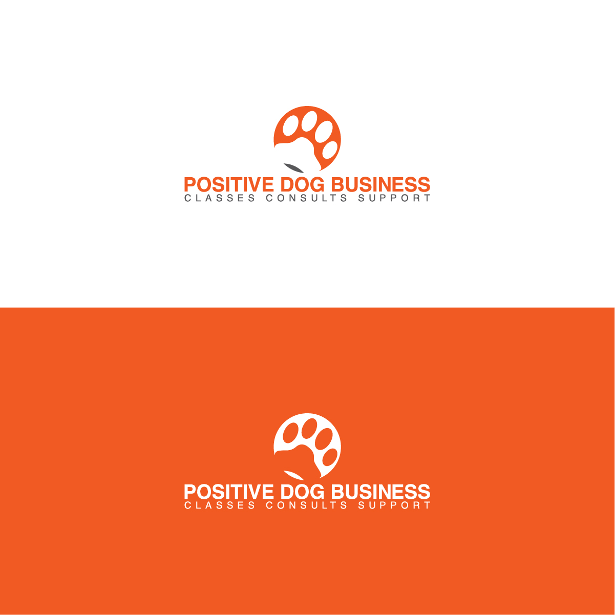 Logo Design by 3Guys for Positive Dog Business | Design #14524547