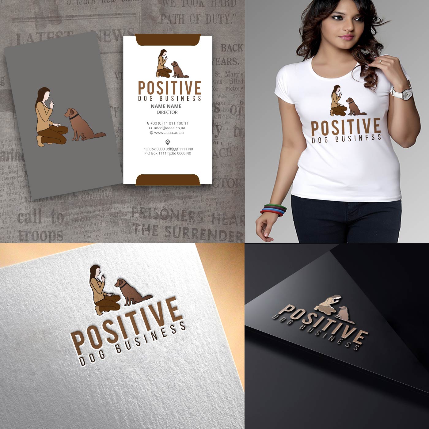 Diseño de Logo por zebronicgraphic para Positive Dog Business | Diseño #14524990