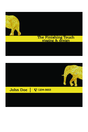 Business Card Design by ana1 for The Finishing Touch | Design #14634687