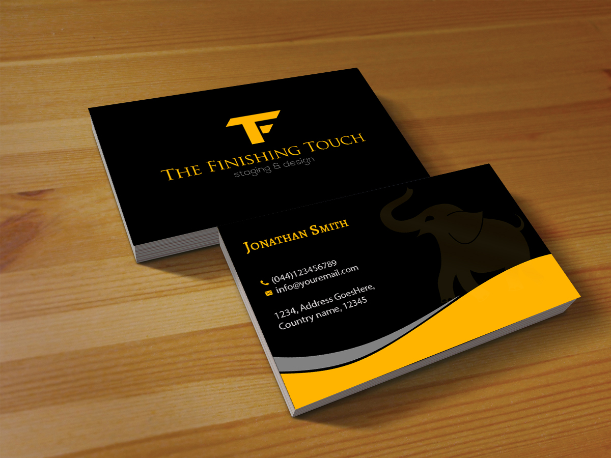 Business Card Design by Creations Box 2015 for The Finishing Touch | Design #14638906
